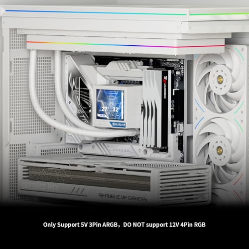 Image of Thermalright Mjolnir Vision 360 UB PRO ARGB White CPU Aio Cooler,PC 360 Specification Water Cooler System with Inline Fan,3.5'' LCD Screen with 640x480 Resolution,for AM4 /AM5;Intel 1700 /1851 /115X /2011