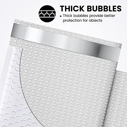 Image of Fuxury 300 Pack White Bubble Mailers 6x10, Small Bubble Shipping Envelopes | #0 Thick Bubble Padded Mailer Strong Adhesion Padded Envelopes for Mailing Jewelry,Makeup