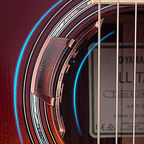 Acoustic Guitar Pickups, Soundhole Pickup for Classic Acoustic Guitars, Piezoelectric & Double Mic Guitto GGP-01