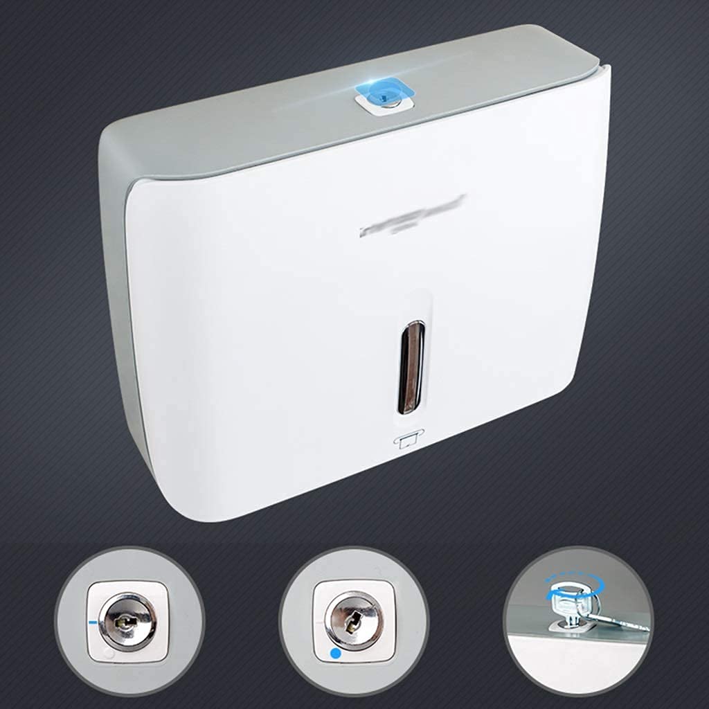 BKEKM Dispenser Salviette Dispenser di Asciugamani di Carta Dispenser di Asciugamani Commerciali a Parete Porta Asciugamani di Carta Impermeabili di Grande capacità Moda