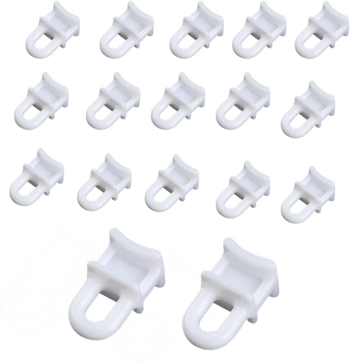 100PCS Curtain Track Gliders Hooks for Caravan & Campervan, Plastic Curtain Rail Gliders With Nano Coating, Silent Gliding Hooks for Window Door Shower Caravan Campervan