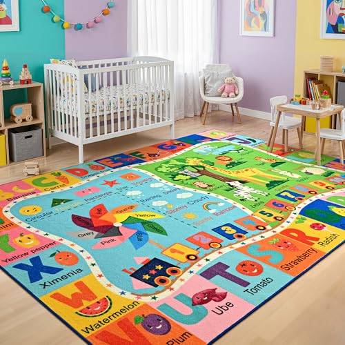 Tapete educativo para niños 4x6 ft miniatura 3