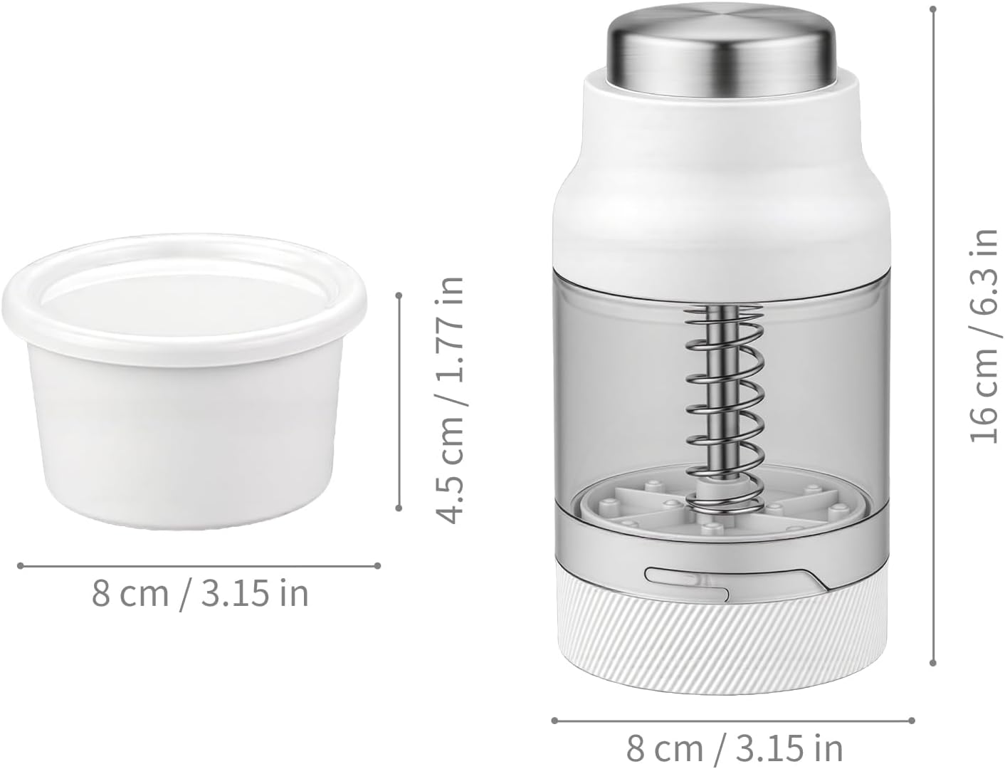 Mini Shaved Ice Machine Snow Cone Machine - Portable Handheld Small Crusher with Free Cube Trays