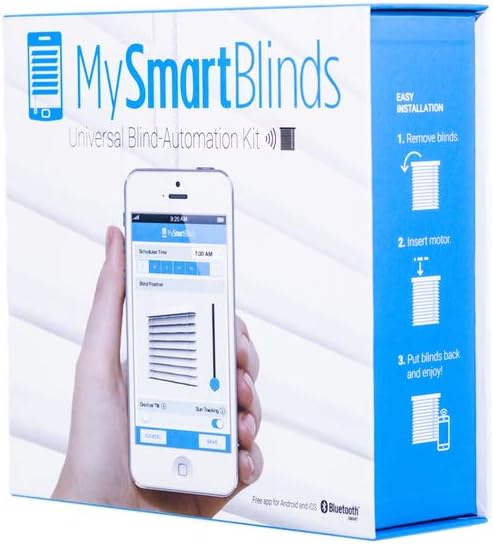 Blinds Automation Kit, transform Ordinary Blinds into Smart automated Window Blinds. iOS & Android Compatible.