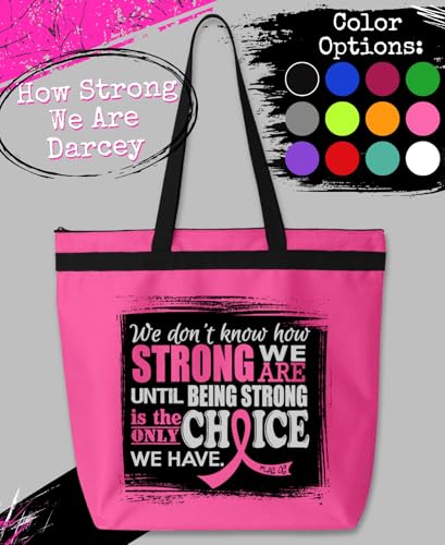 Bolsa Tote Darcey para Conciencia de Cáncer y Enfermedades miniatura 2