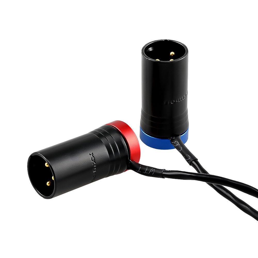 Alvin's Cables 3,5 mm TRS a Dual XLR Cavo Splitter maschio y maschio, 1/8 '' TRS a 2 Cavo audio a 3 pin a 3 pin per Røde Wireless Go II Mixpre Registratore Non bilanciato, 45 cm | 18 pollici