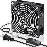 GDSTIME EC Cooling Fan, 120mm Fan, 120mm 38mm AC 110V 115V 120V 220V 240V, Dual Ball Bearing