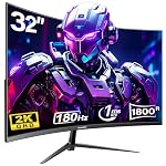 Gawfolk – Gawfolk 32 Zoll Curved Gaming Monitor 2K WQHD(2560 x 1440) 1