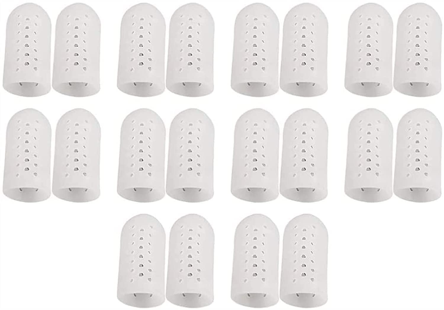 10 Paia di puntali in Gel e Protezioni per alluci, tubetti, Manicotti, Protezioni per Mais in Gel, Protezioni per Dita, per Cuscini, Calli, vesciche, Calli