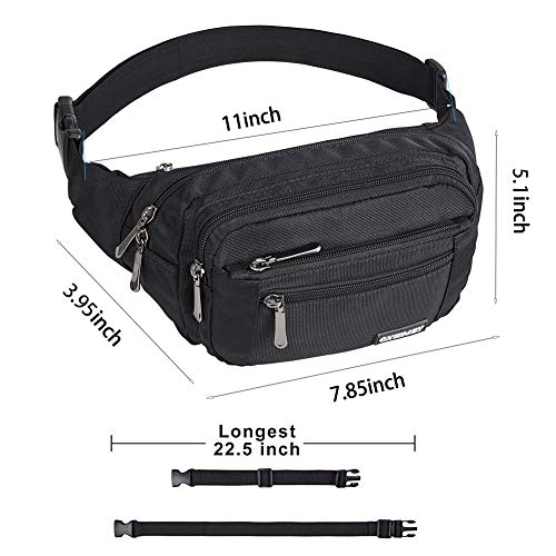 CXWMZY Fanny Packs For Women & Men Waist Pack Hip Bum Bag with Multi-Pockets Large Capacity Waterproof Casual Bum Bag for Disney Traveling Casual Cycling Running Hiking - Thumbnail 4
