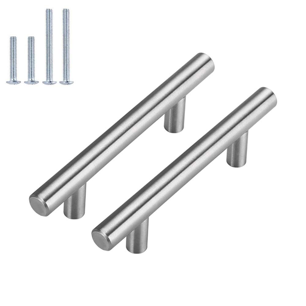 homdiyBrushed Nickel Cabinet Pulls 3 in Kitchen Cabinet Handles 25 Pack - HD201SN Modern Cabinet Hardware Knobs Metal Drawer Pulls and Knobs Brushed Nickel Drawer Pulls