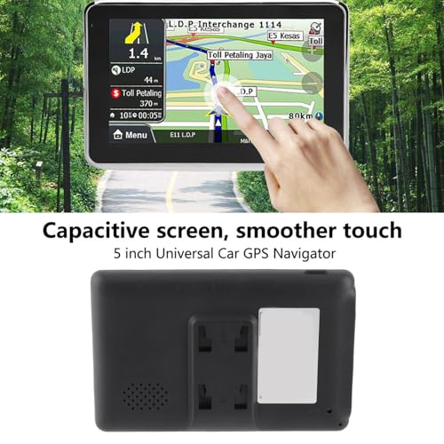 Touchscreen 5 pollici GPS Touch Screen 256 MB 8 GB universale per camion auto MP3 FM Europa Mappa/Mappe/Traffico in diretta/Parcheggio in diretta/Avvisi conducente/Voce