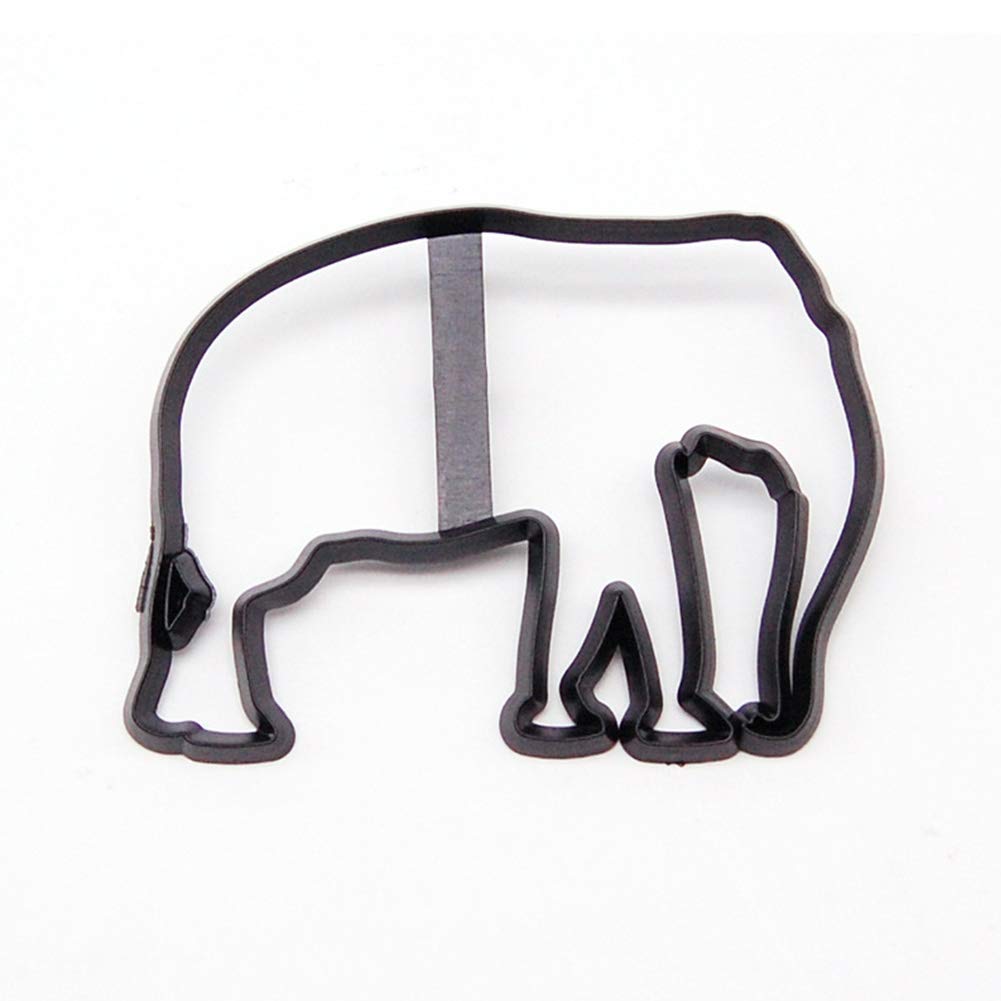 8 cortadores de galletas de animales, moldes para fondant, moldes de galletas de elefante, jirafa, hipopótamo, mono, león, herramientas de decoración de pasteles para fiestas, bricolaje, manualidades