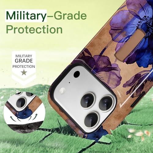 Coque iPhone 17 Pro Max MagSafe fleurie chic en TPU premium - 4