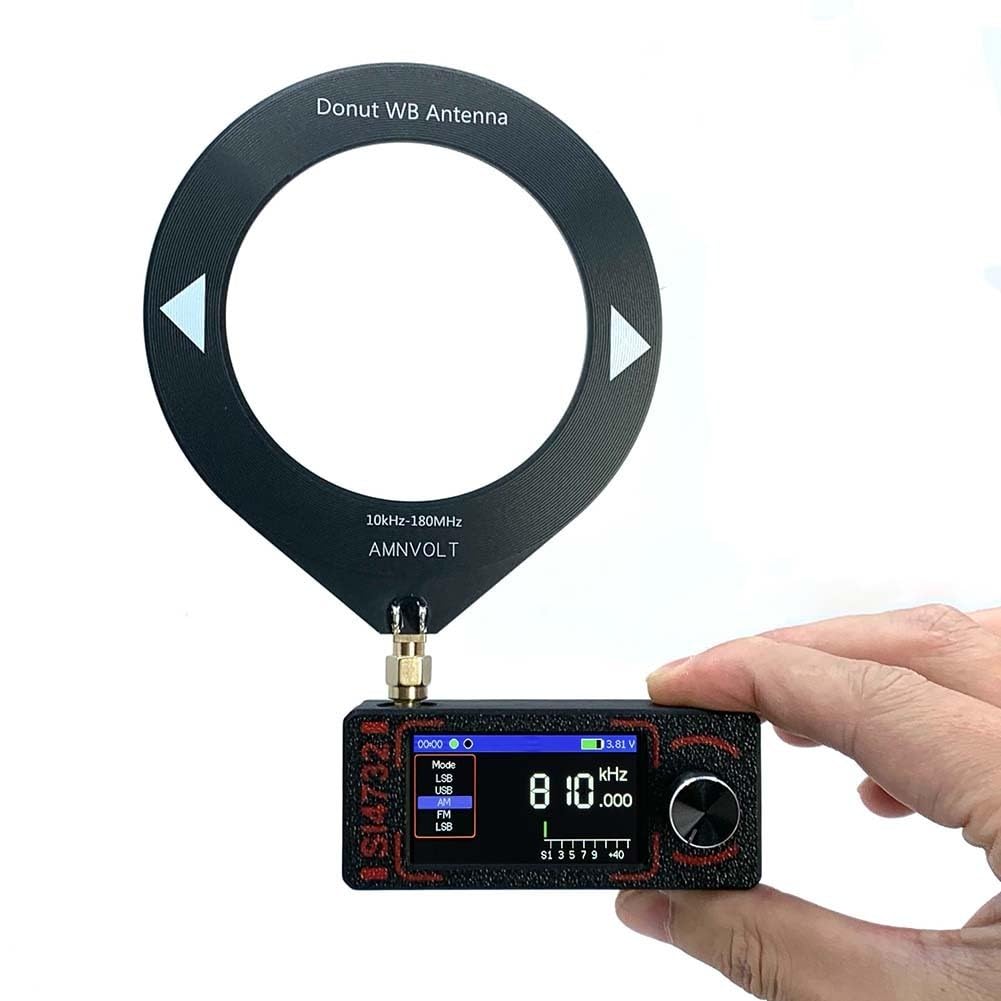 SI4732 Radio Basata Per HF SW Per MW VHF Bande Con FM AM Per LSB Modalità di Ricezione USB Funzioni AGC ATT E Rotante Encoder Controllo (antenna frusta)