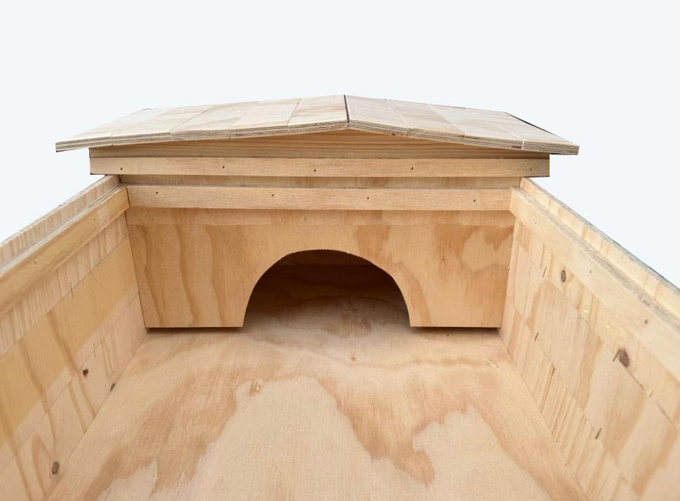 Scatola box Casetta teca terrario tartarugario casa per taratarughe tartaruga di terra chalet in legno rettili recinto recinzione gabbia allevamento trasportino 60x40x23h caiolla ricovero