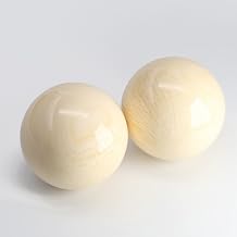 1 Pair Natural Resin Synthesis Golden Black The Handball Ball 50MM,Ivory