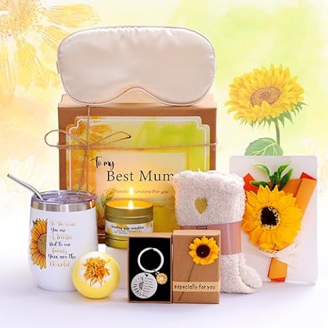 Sranich Mum Sunflower Gift Basket Cover