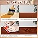 4 Piece Wood Grain Tool Wood Grain Tool Texture Pattern Wood Grain Painting Tool with Handle Rubber Wood Grain Roller Natural Woodgrain Maker for DIY Wall Room Art Decoration
