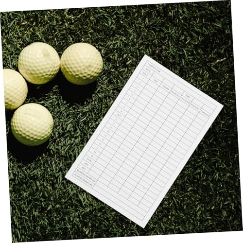 30 unidades de tarjetas de puntuación para golf para hombres, tarjetas de registro en papel recubierto, para deportes al aire libre miniatura 3