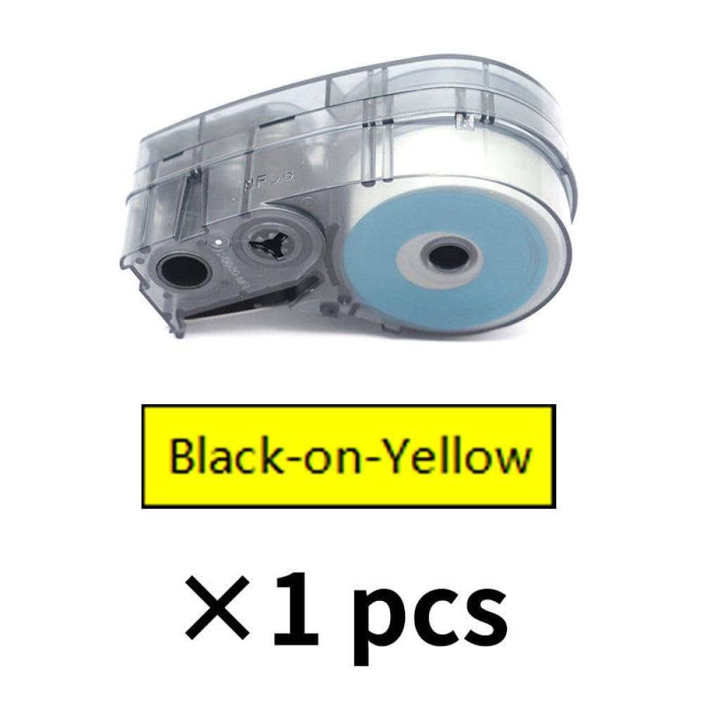 Film di Nastri di etichettatura Compatibile M21-1500-427 Nessun Nastro di Chip Funziona con Stampante Portatile BMP21-plus Fita de Etiqueta(1pc Black-on-Yellow)