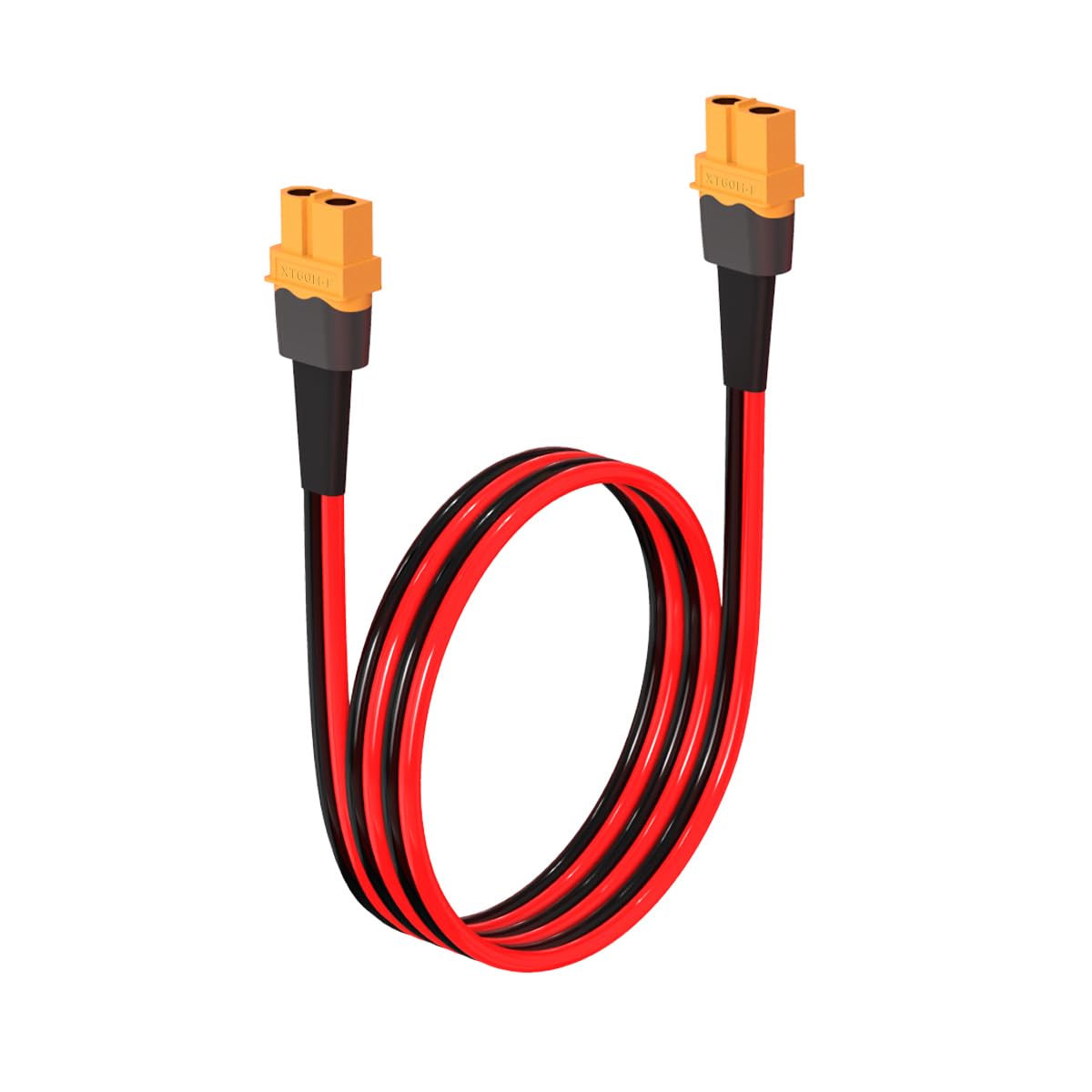Cable conector XT60 hembra 10 AWG resistente para paneles solares y baterías 8