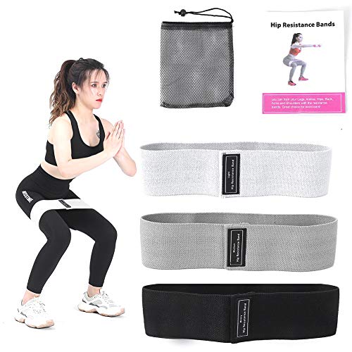 Foaynn Resistance Band Exercises for Legs and Glutes ?Exercise Bands Resistance Band Workout Stretch Gym Resistance Loopsfor Yoga Hip Circle,Thick Wide Non-Slip Gym Bootie Band
