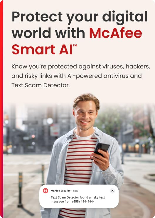Image of McAfee Total Protection | 10 Device | Antivirus Internet Security Software | VPN, Password Manager, Dark Web Monitoring & Parental Controls | 1 Year Subscription | Download Code