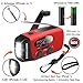 2000mAh SOS Alarm Emergency AM FM Weather Radio, 3LED Type-C Hand Crank Solar Battery Operated Portable Wind Up Radio Flashlight, Cell Phone Charger Survival Kit (Red)