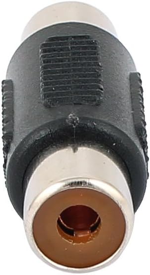 sourcing map 10 Pcs Single RCA Phono Coupler Female to Female Audio Converter Adapter, Black,Silver - Image 4