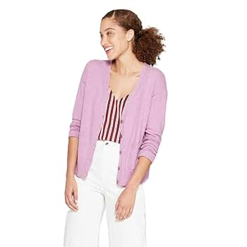 A New Day Women's Any Day V-Neck Cardigan Sweater- (US
