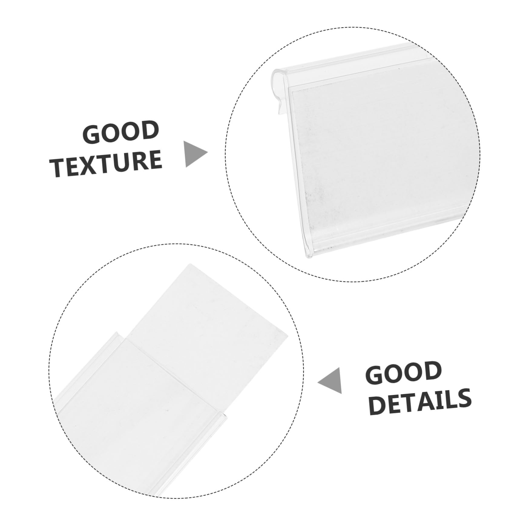 100 Ensembles Porte-étiquettes Filaires Plastique avec Inserts Papier Réutilisables pour Affichage Prix Magasin et Boutique