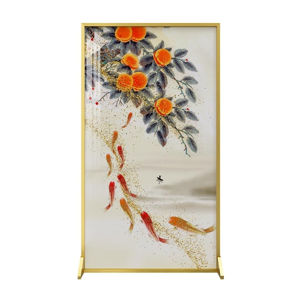 Privacy Screen Floor-standing Screen Partition Decorative Background Wall Living Room Porch Exhibition Hall Aluminum Alloy Seat Room Divider