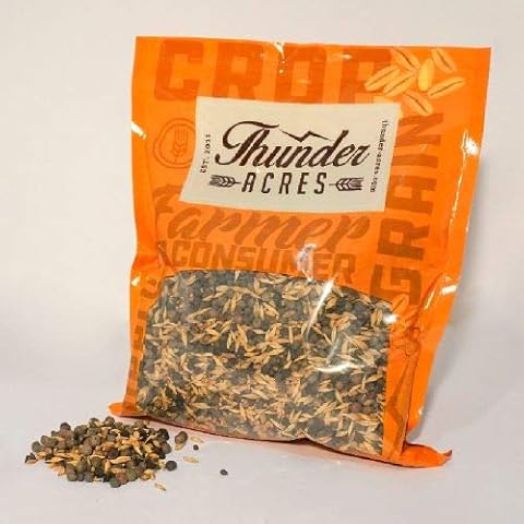 Thunder Acres 9 Seed Cover Crop Blend - for Gardening - Non-GMO, Vetch, Clover, Peas. (1lb) Cover