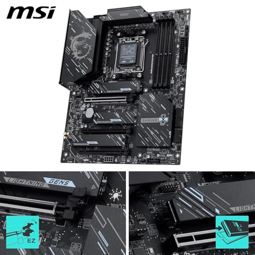 Image of MICRO CENTER AMD Ryzen 9 9950X CPU Processor with MSI X870E Gaming Plus WiFi Motherboard (ATX, AM5, DDR5, PCIe 5.0, M.2 Gen5, Wi-Fi 7)
