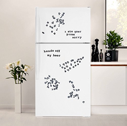 Letras Magnéticas Suck UK Negro para Refrigerador miniatura 7