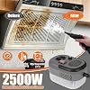 Limpiador a Vapor Manual de 2500W para el Hogar y Auto, Gris | Limpieza de Alta Presión: Potencia Portátil para Azulejos, Suciedad, Lechada, Grasa, Detallado de Autos, 6 Niveles Ajustables y Calentamiento en 10s 4