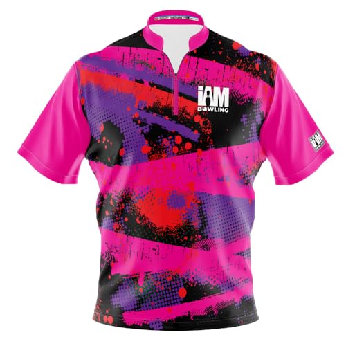 Logo Infusion Dye-Sublimated Bowling Jersey (Sash Collar) - I AM Bowling Fun Design 2034 - NO Logo (Medium) Multicolored
