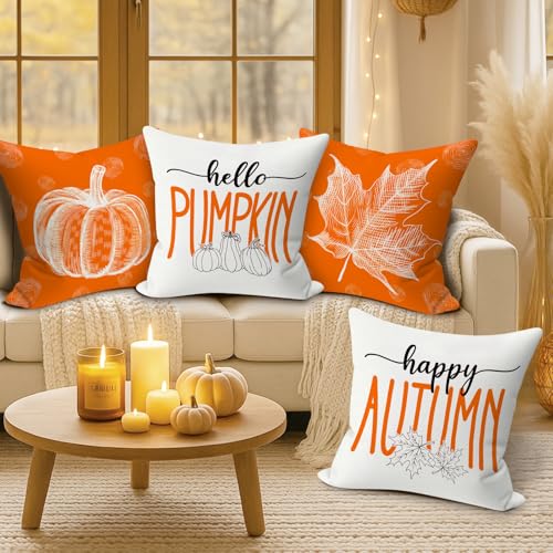 Housse de coussin imperméable 40x40 décoration automne extérieur - 6