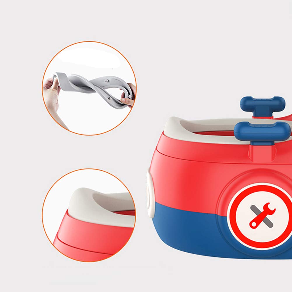 Baby Töpfchen Kinder Toilettensitz Kindersicheres Reisetöpfchen Abnehmbares Multifunktionsgerät Rutschfest Spritzschutz Mit Bezug und Armlehne für Jungen und Mädchen