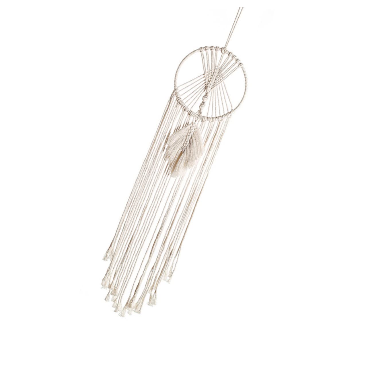 Tapiz de pared bohemio de algodón Zerodeko: decoración textil con borlas