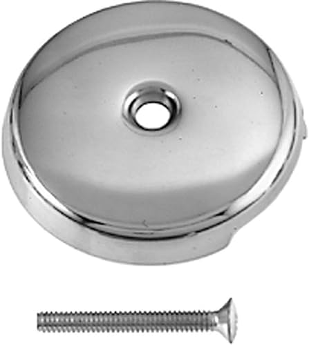 Miniatura 3 de Westbrass 740Z-CP Placa frontal de desbordamiento de bañera de un agujero de 3-18 pulgadas y tornillo, 1 paquete de 1, cromo pulido