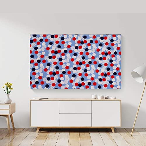 Image of Glassiano Marigold Dustproof Printed 65 inch LED TV Cover Screen Protector Compatible for All Models, Print 21