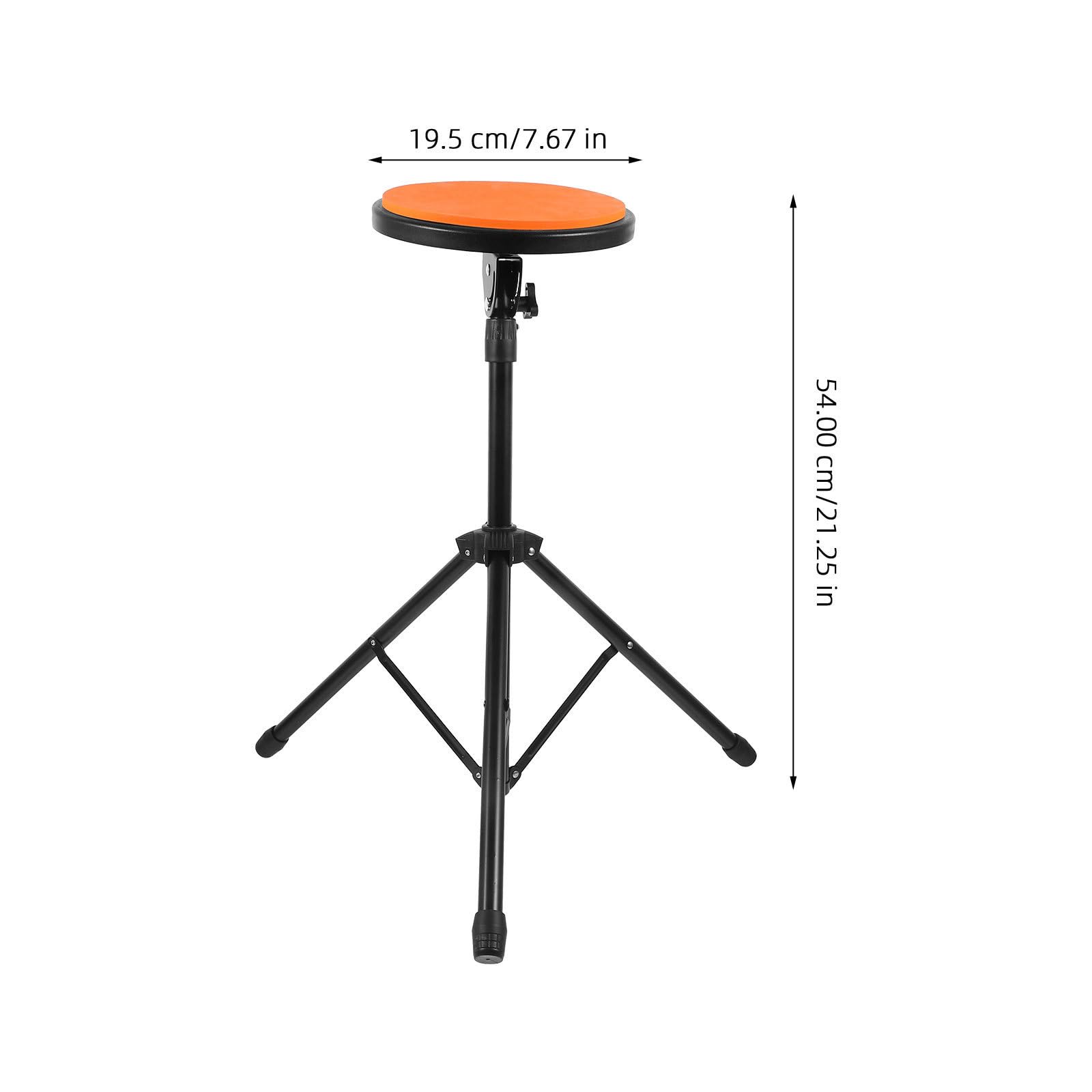 Sosoport Pad Esercizio Batteria Arancia con Supporto Portatile, Gomma Ferro