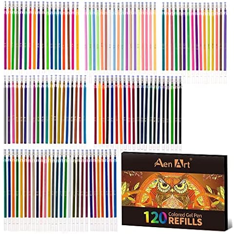 Aen Art 120 Colors Gel Pen Refills Cover