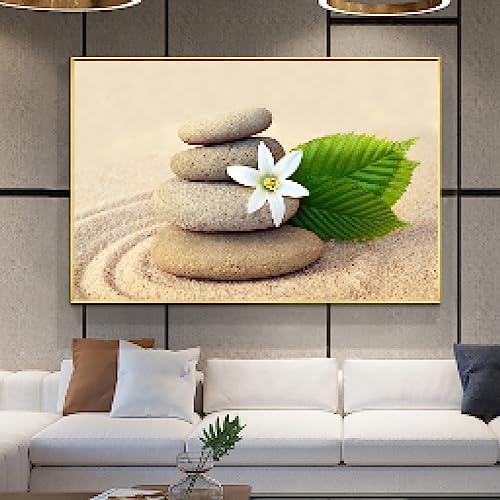 Toile moderne mur art affiches de plantes et photo de pierres de salon