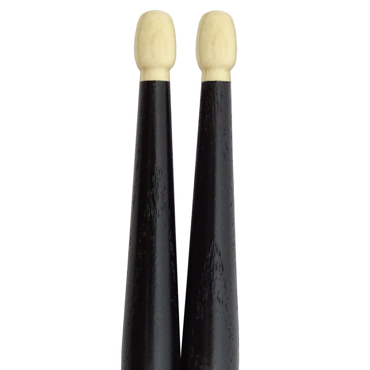 keepdrum 5A Black Hickory Drumsticks Schlagzeug-Stöcke Schwarz 12 Paar