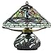 10" H Stained Glass Mini Dragonfly Table Lamp w/ Mosaic Base