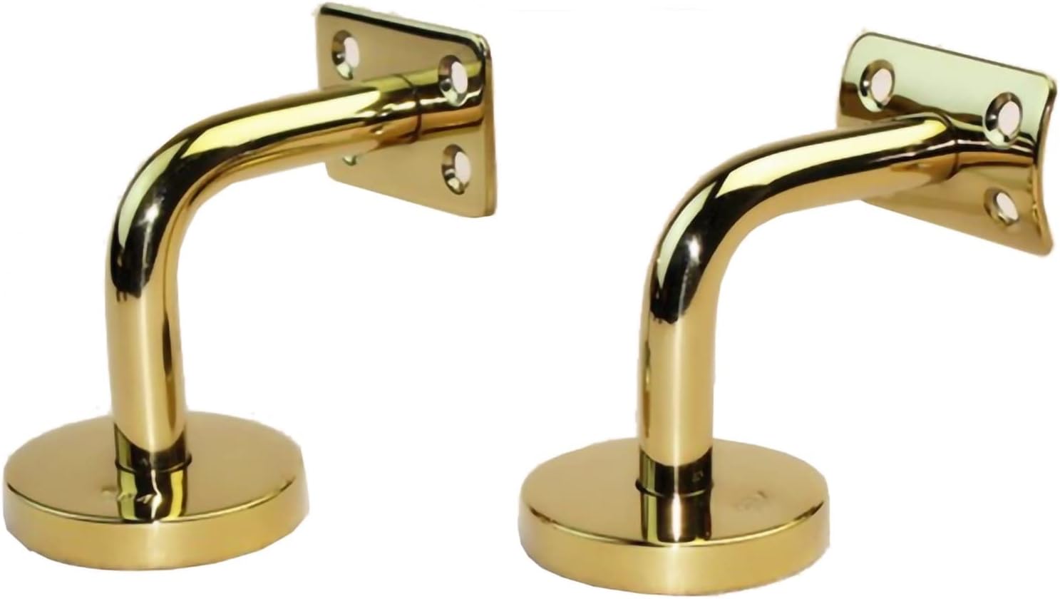 Gold Stainless Steel Wall Mount, Wall Mount Supports, Black Staircase Handrail Brackets for Stairs Handrails, Guardrails, Railing (Color : Style B)