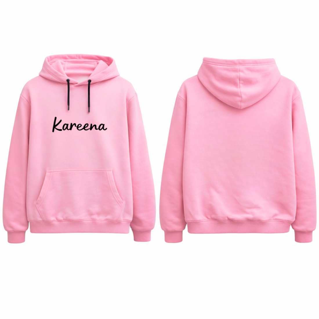 nutcase Personalized Hoodie for Women with Name Classic Pink Premium Fabric Hoodies Everyday Wear-picture-36